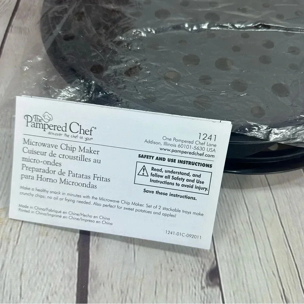 Pampered chef microwave chip maker discontinued item 1241